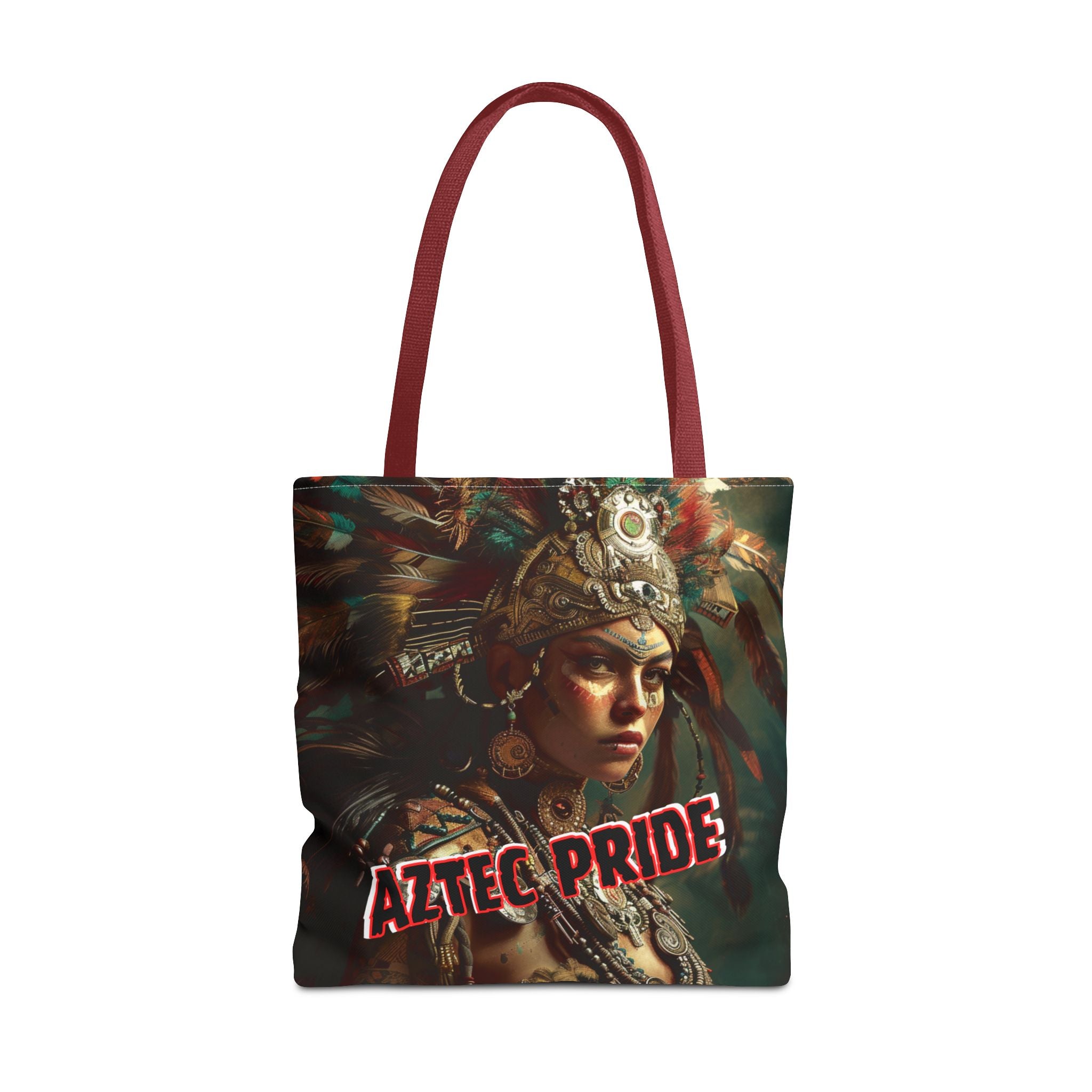 Aztec Warrior Goddess Tote Bag – Aztec-Inspired Reusable Shopping Bag | GringoArte