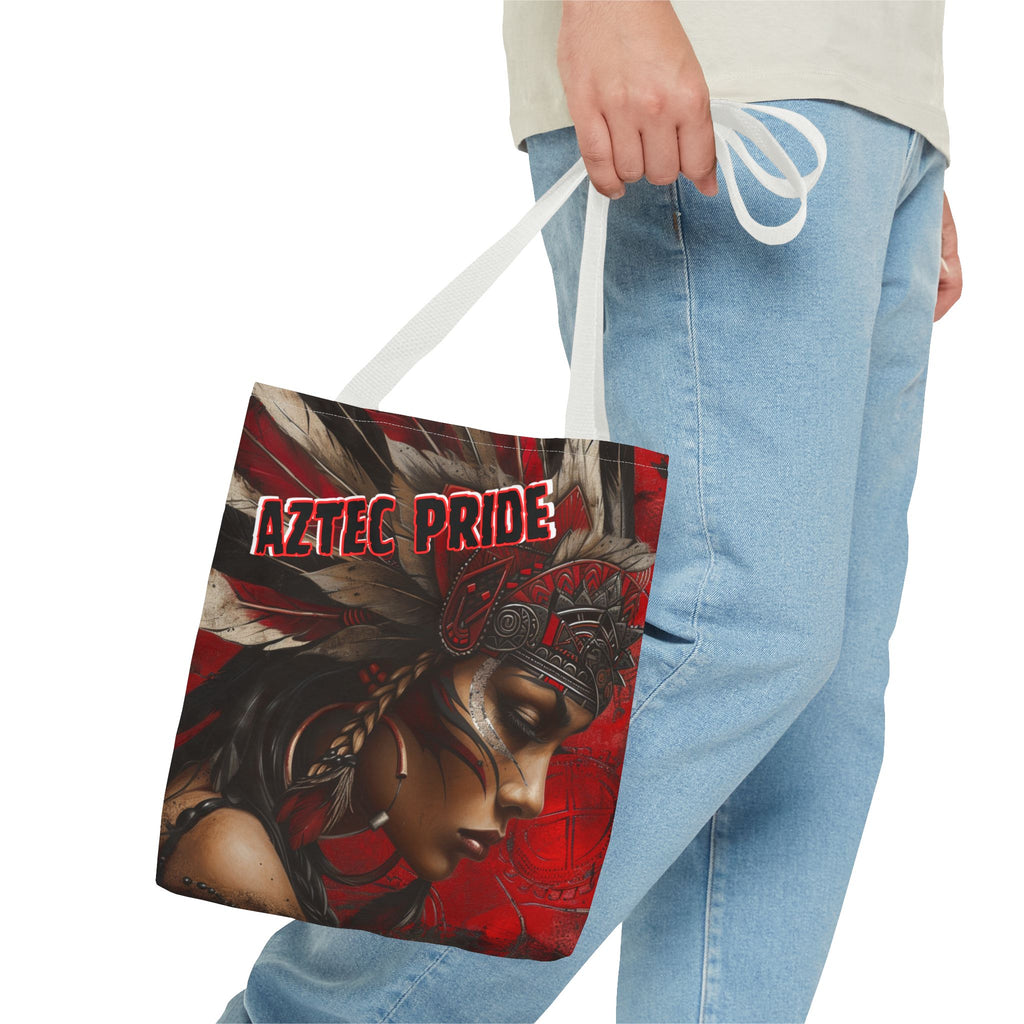 Aztec Sun Goddess Tote Bag – Aztec-Inspired Reusable Shopping Bag | GringoArte