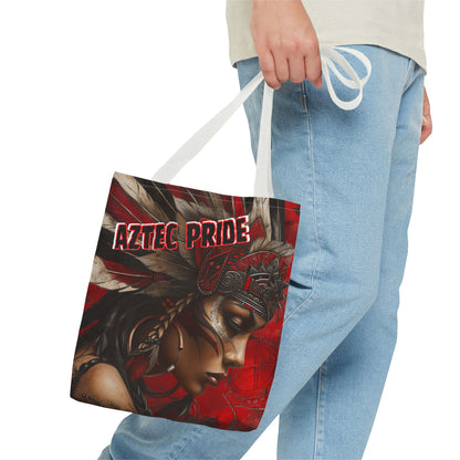 Aztec Sun Goddess Tote Bag – Aztec-Inspired Reusable Shopping Bag | GringoArte