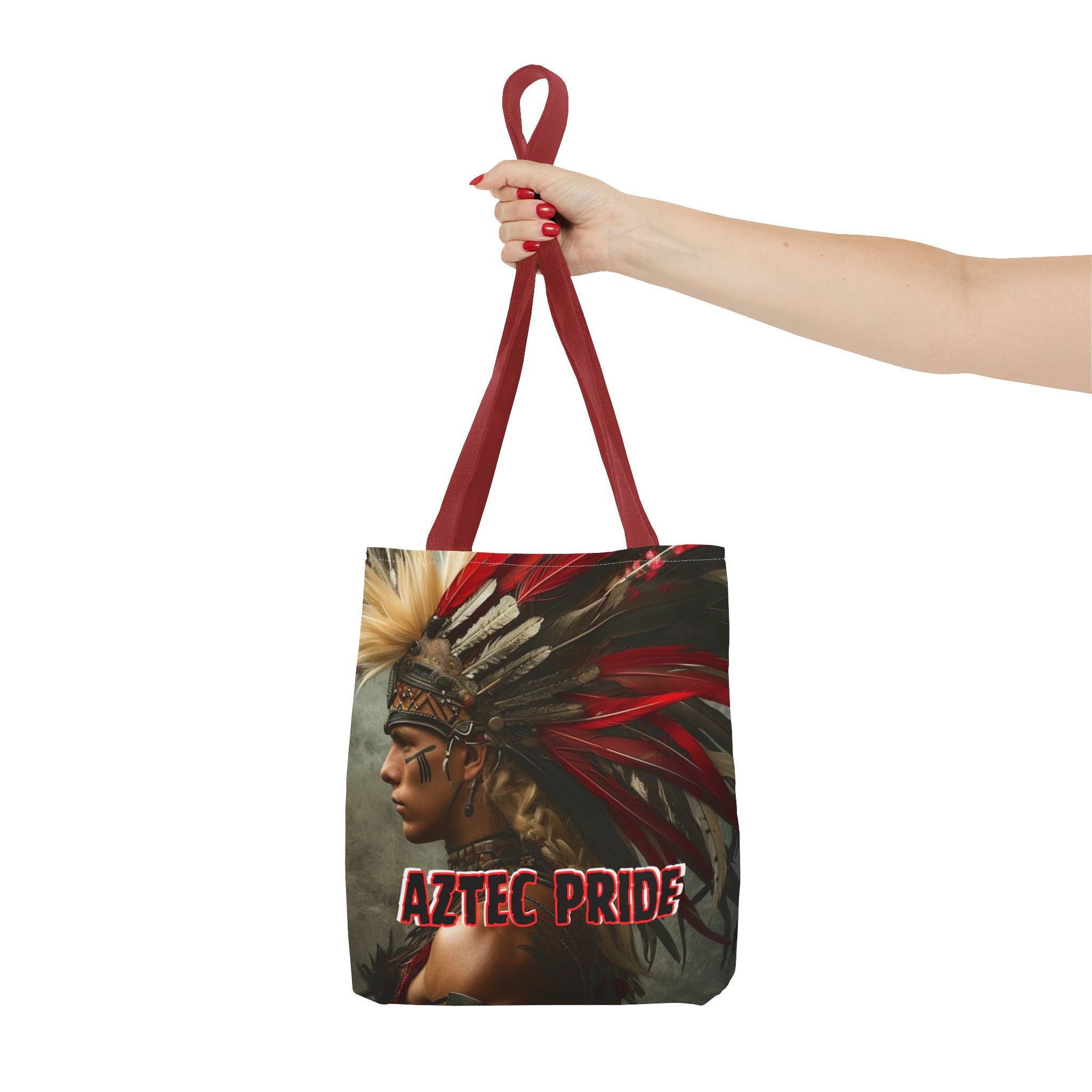 Aztec Storm Warrior Tote Bag – Aztec-Inspired Reusable Shopping Bag | GringoArte