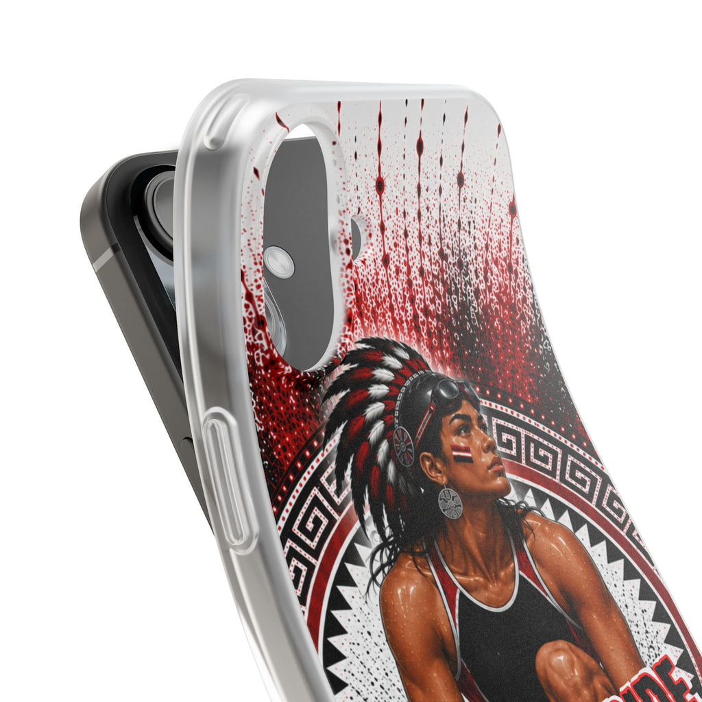 Aztec Swim & Dive Warrior – Flexi Phone Case (iPhone & Samsung • Clear TPU • Made & Shipped in the USA • 🚚 FREE USA Shipping • Personalized Option)