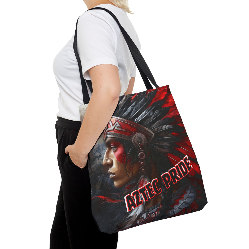 Aztec Silent Warrior Tote Bag – Aztec-Inspired Reusable Shopping Bag | GringoArte