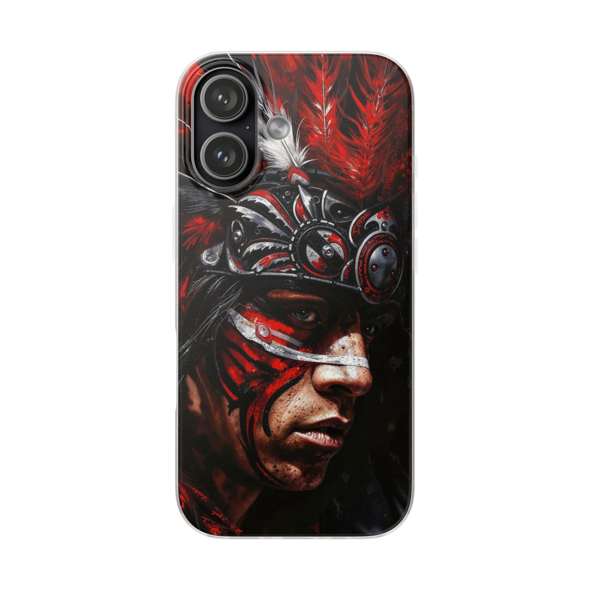 Aztec King of Kings – Flexi Phone Case (iPhone & Samsung • Clear TPU • Made in USA • Personalized Option)