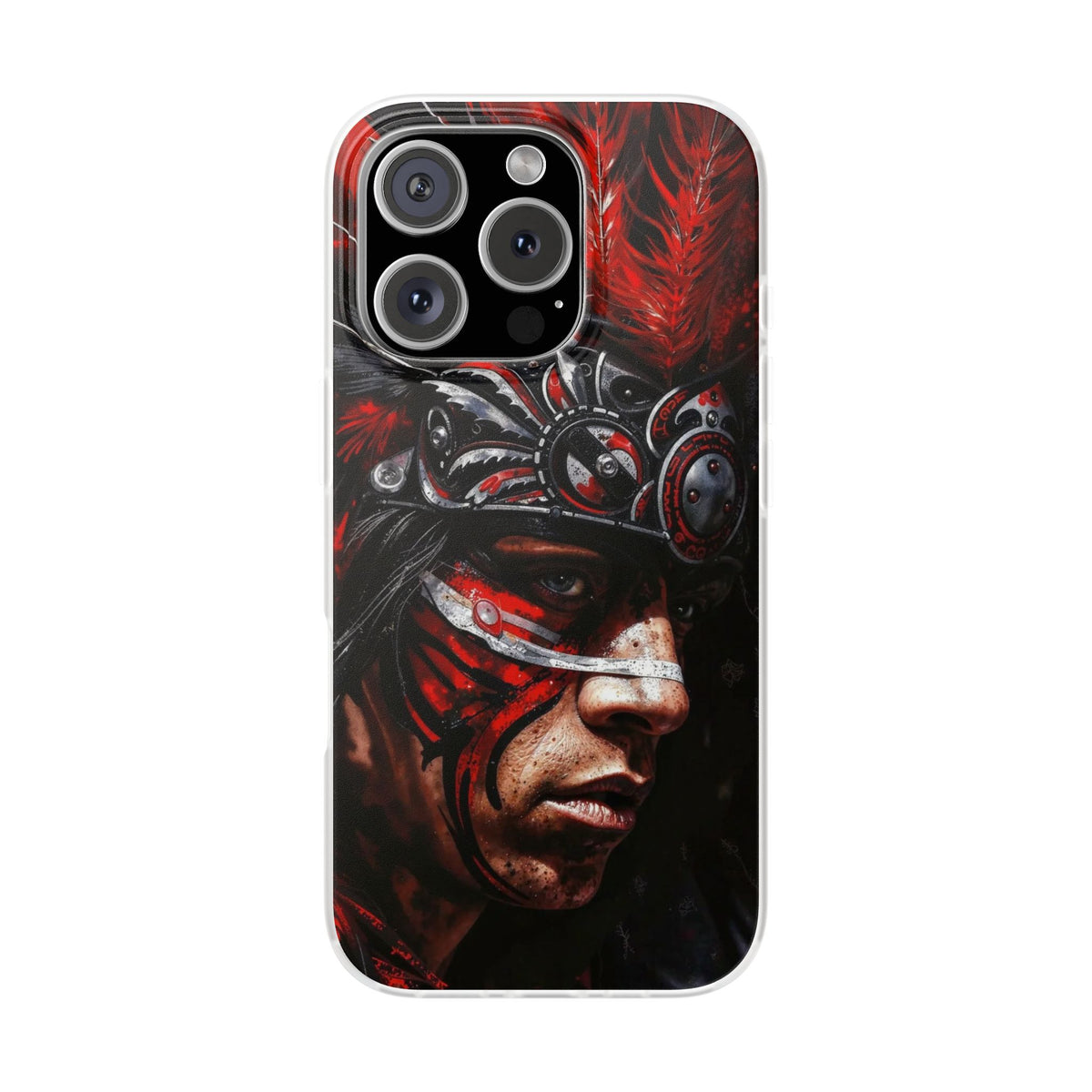 Aztec King of Kings – Flexi Phone Case (iPhone & Samsung • Clear TPU • Made in USA • Personalized Option)