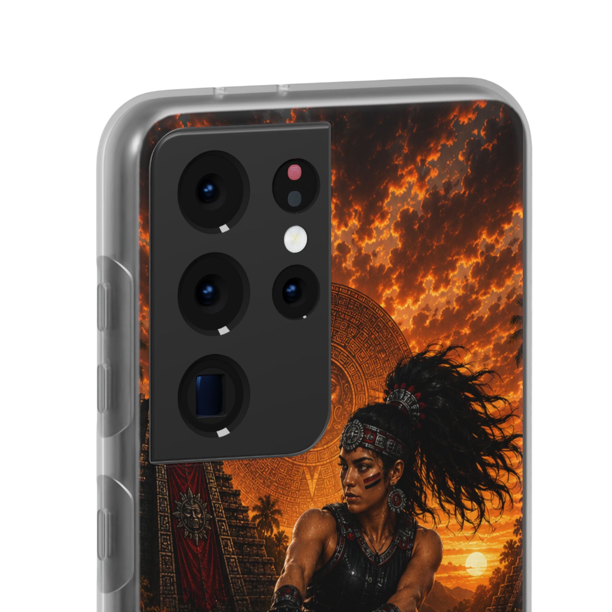 Aztec Wakeboard Female Warrior – Flexi Phone Case (iPhone & Samsung • Clear TPU • Made & Shipped in the USA • 🚚 FREE USA Shipping • Personalized Option)