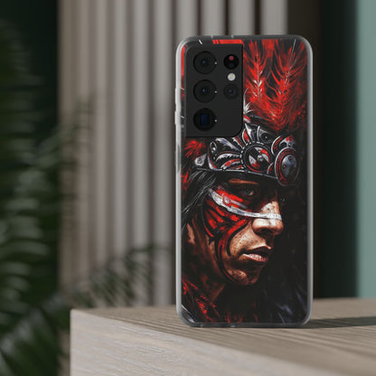 Aztec King of Kings – Flexi Phone Case (iPhone & Samsung • Clear TPU • Made in USA • Personalized Option)