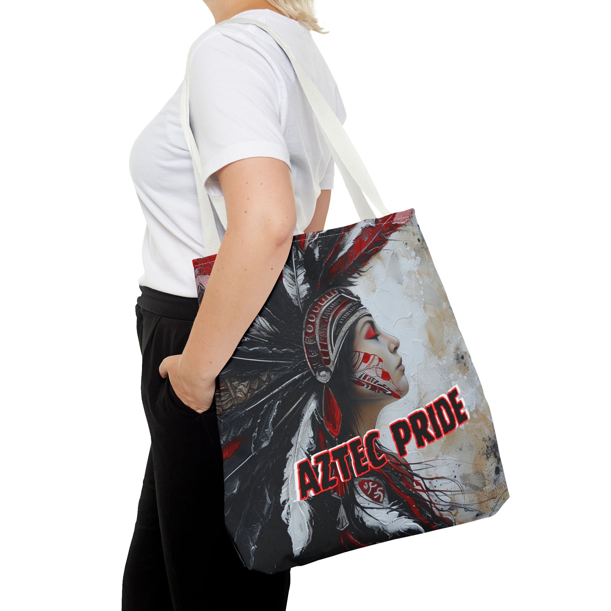Aztec Silent Goddess Tote Bag – Aztec-Inspired Reusable Shopping Bag | GringoArte
