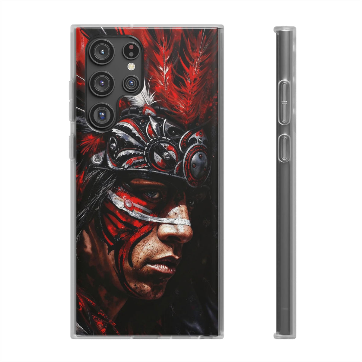 Aztec King of Kings – Flexi Phone Case (iPhone & Samsung • Clear TPU • Made in USA • Personalized Option)