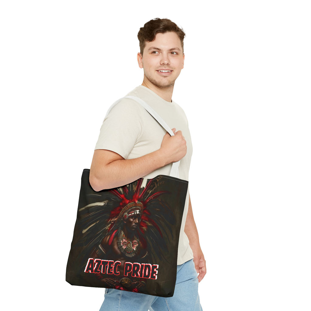 Aztec Panther Warrior Tote Bag – Aztec-Inspired Reusable Shopping Bag | GringoArte