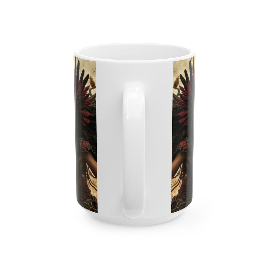 Aztec Bloodwar Queen – Ceramic Mug (11oz, 15oz • Dishwasher & Microwave Safe • Made in USA • Personalized Option)