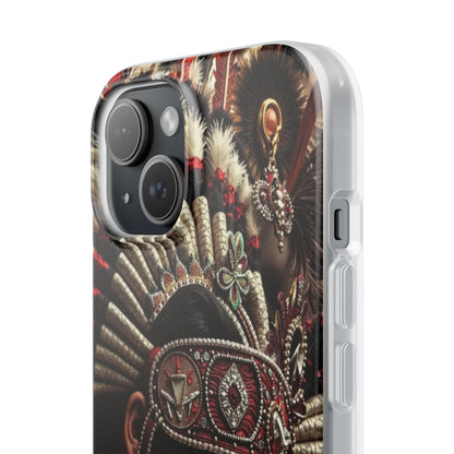 Aztec Goddess Spirit – Flexi Phone Case (iPhone & Samsung • Clear TPU • Made in USA • Personalized Option)