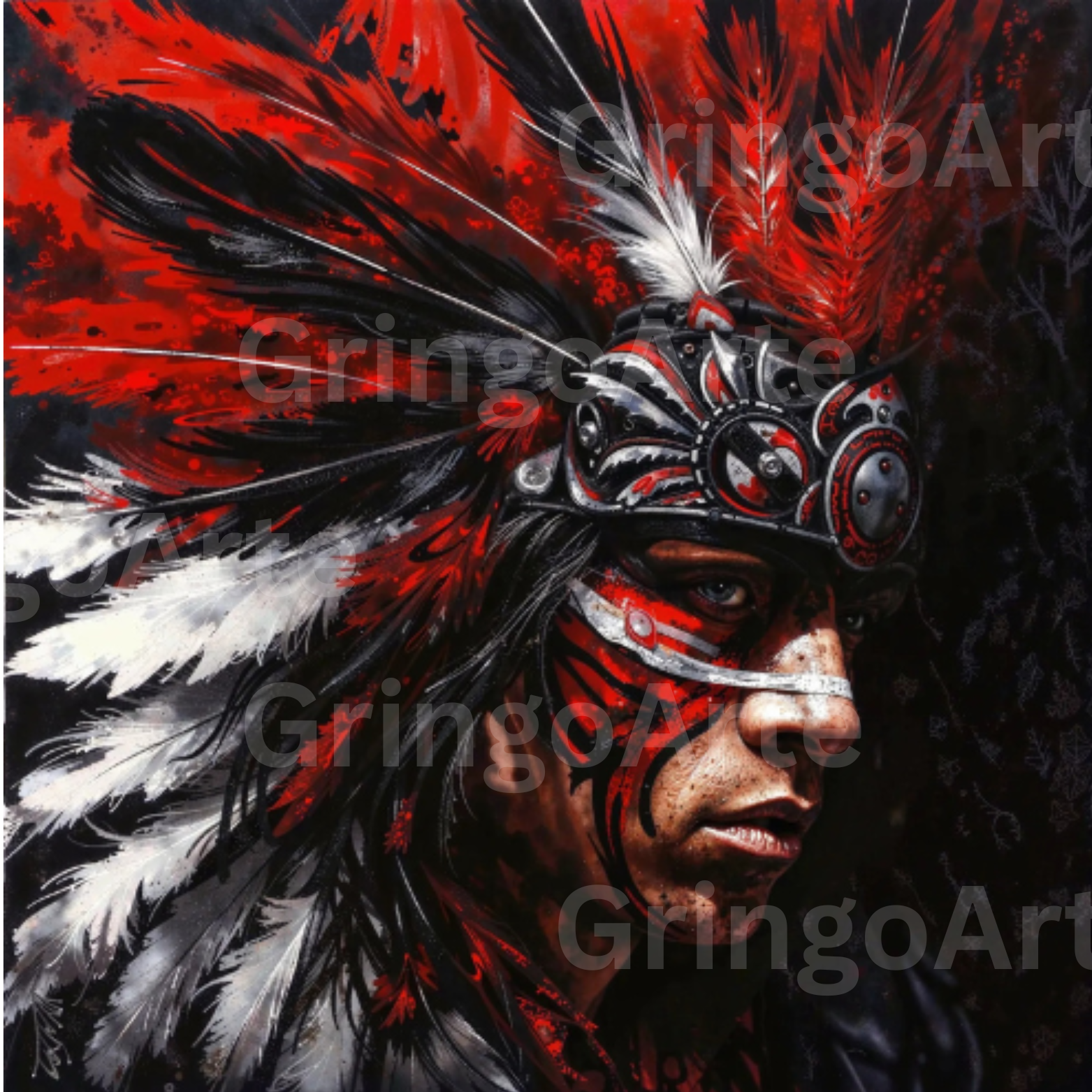 Aztec King of Kings – Digital Art Print Pack