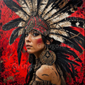 Aztec Moon Goddess – Digital Art Print Pack