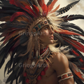 Aztec Sky Prince – Digital Art Print Pack