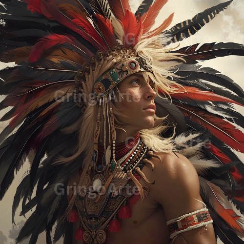 Aztec Sky Prince – Digital Art Print Pack