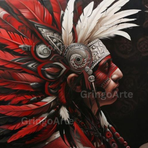 Aztec Warrior King – Digital Art Print Pack